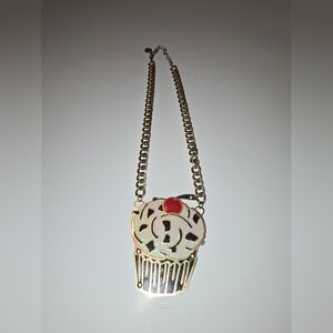 Betsey Johnson Cupcake Necklace